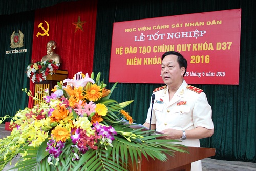 Lieutenant General, Prof. Dr. Nguyen Xuan Yem, President of the PPA promised acquiring the direction of the Vice Minister of Public Security